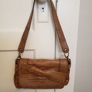 Jessica Simpson brown leather purse with bow